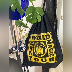 Bruno Mars 24K Magic Drawstring Backpack